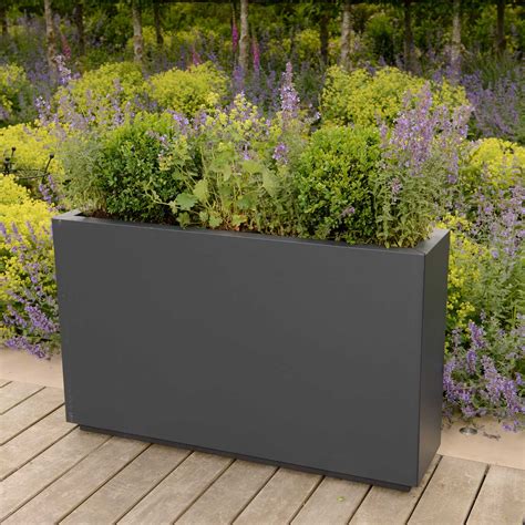 rectangular steel planter